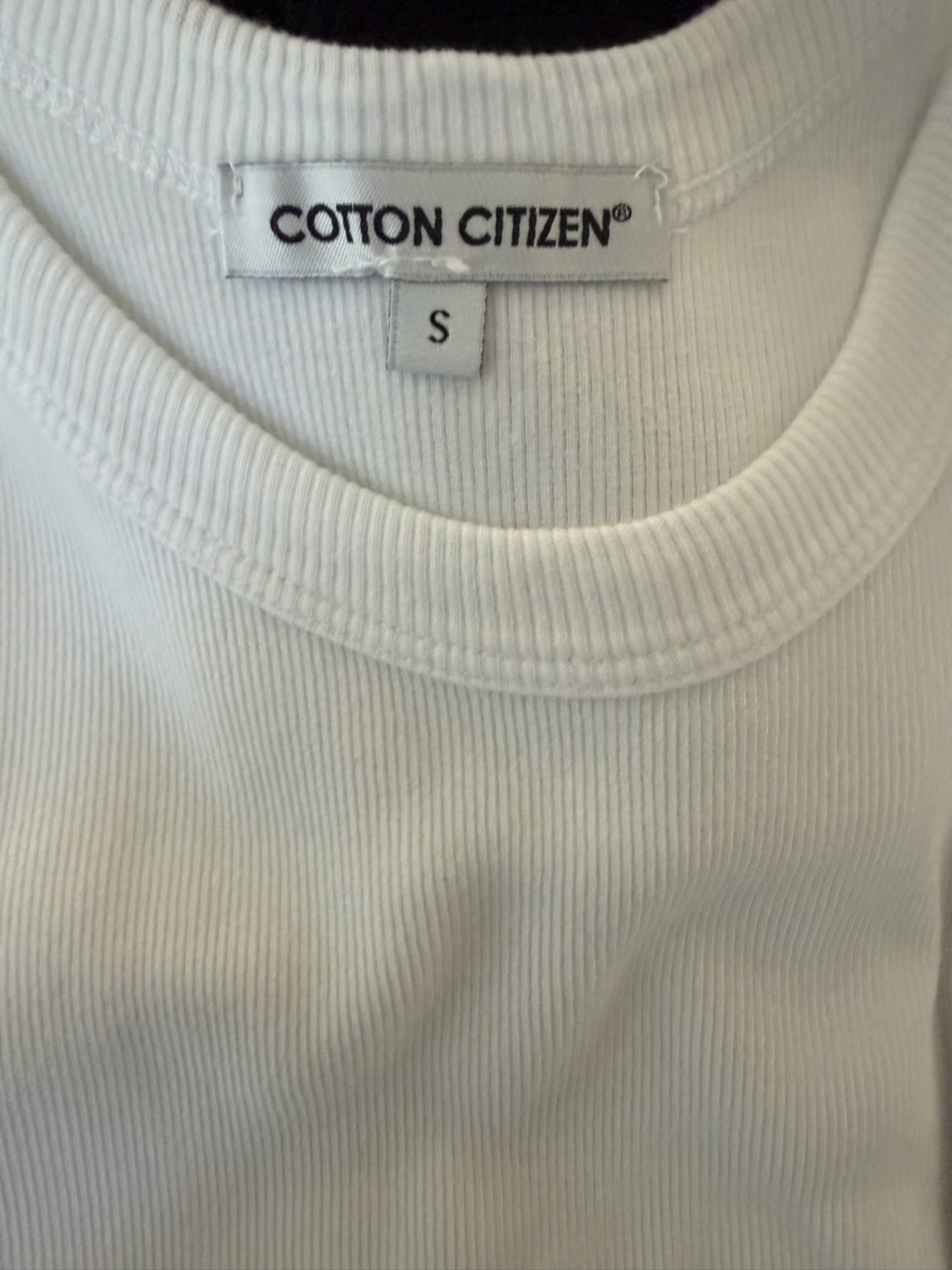 Cotton Citizen White Ribbed Midi Dress never worn